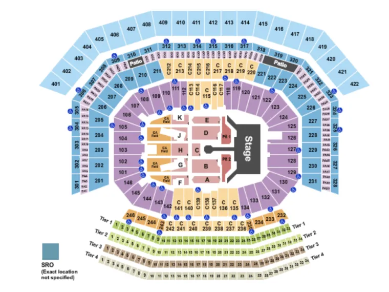 Levi's concert seating Levi's concert seating